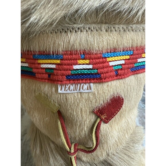 WOMEN'S VINTAGE CIRCA 1980'S TECNICA CREAM GOAT FUR & SHEARLING BOOTS SIZE 39 - Picture 9 of 12